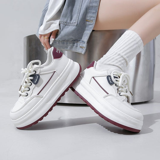 Damen Hochwertige Sportliche Plateau-Sneaker R&B