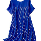 Damen Polka Dot Sommerkleid mit lässigem Schnitt und weichem Material R&B