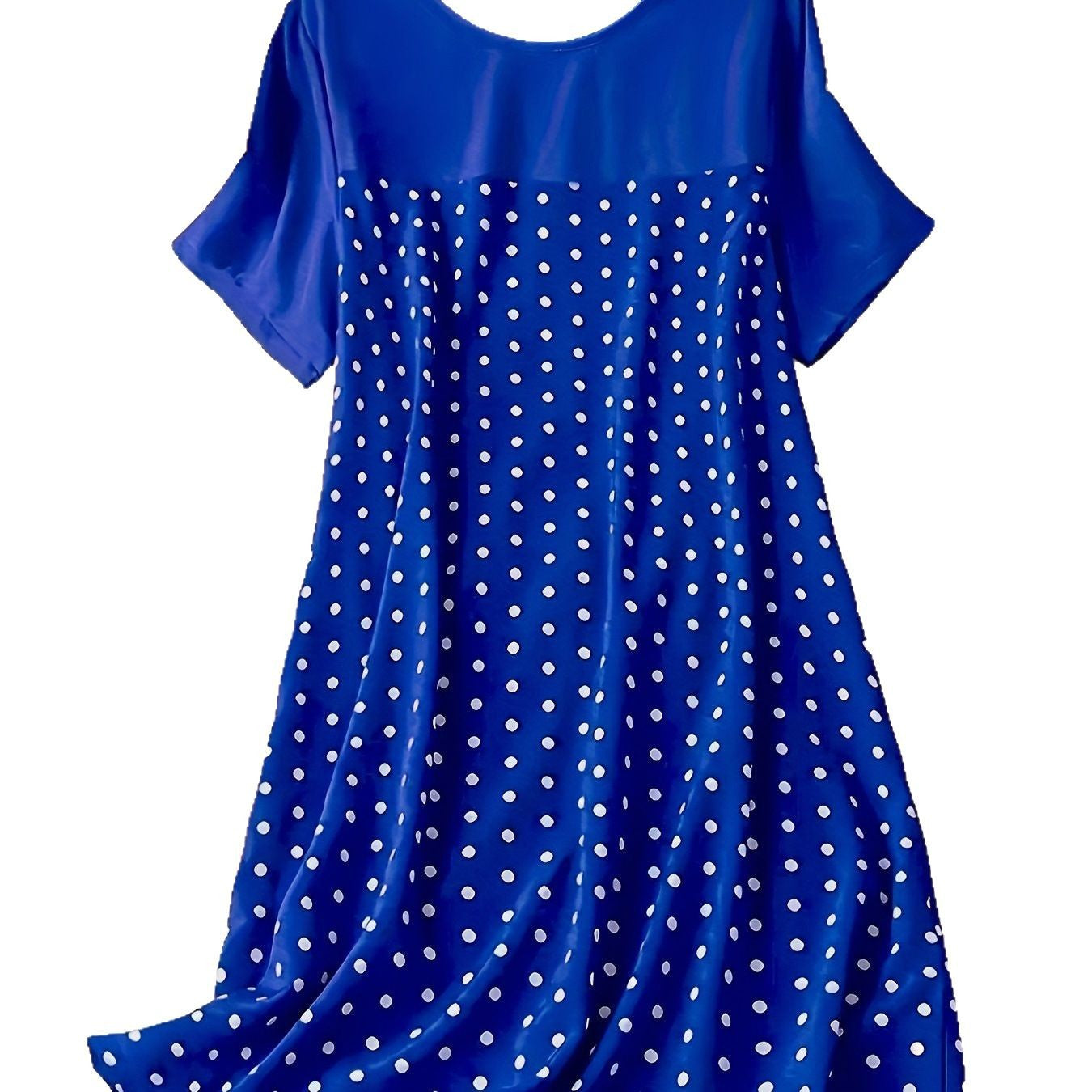 Damen Polka Dot Sommerkleid mit lässigem Schnitt und weichem Material R&B