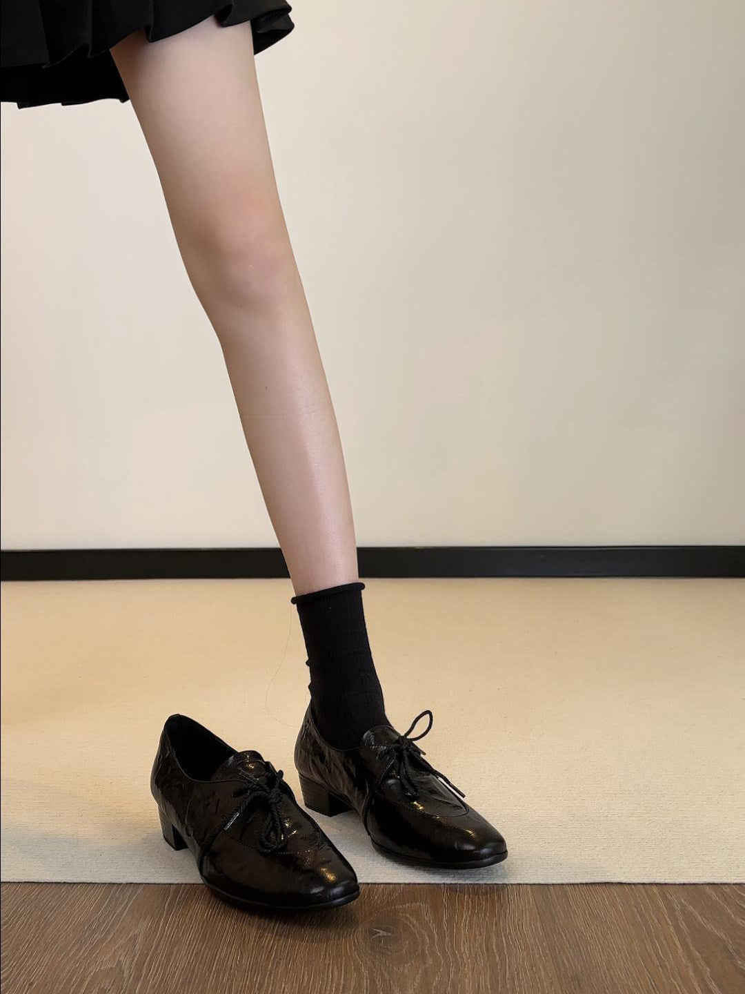 Damen Elegante und bequeme Schnürschuhe mit Blockabsatz R&B