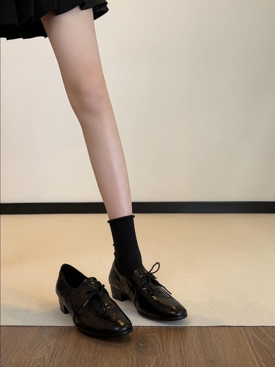 Damen Elegante und bequeme Schnürschuhe mit Blockabsatz R&B