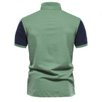 Herren Polohemd mit kontrastierenden Ärmeln