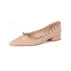Damen Elegante Ballerinas mit modischer Schnallenverzierung und stabiler Fersenpartie