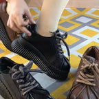 Damen Sneakers mit dicker Profilsohle und trendy Schnürung R&B