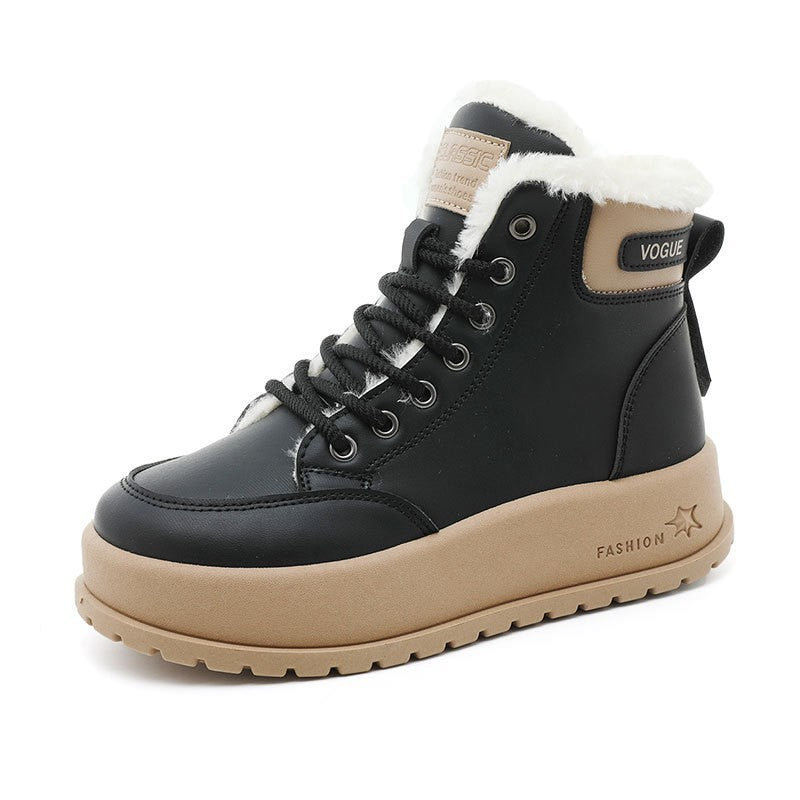 Damen Winterliche Schnürstiefel mit kuscheligem Innenfutter R&B