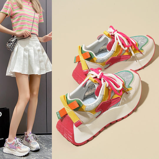 Damen Sportliche Sneaker mit atmungsaktiver Mesh-Oberfläche und innovativem Dämpfungssystem R&B
