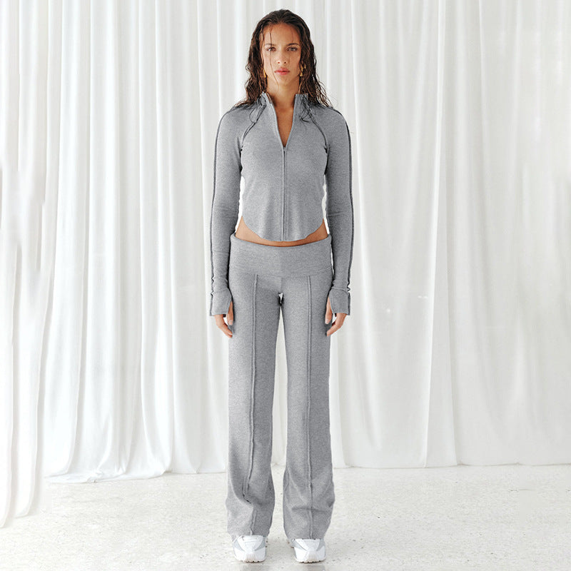 Damen Flared Yoga-Hose mit hohem Bund und atmungsaktivem Material R&B
