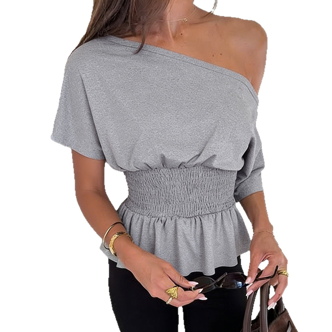 Damen bequemes Oberteil mit aufregendem Rüschendesign R&B