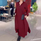 Damen Langblusenkleid mit praktischen Seitentaschen und modernem Schnitt R&B