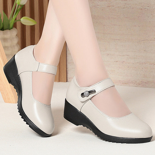 Damen Komfortable und elegante Mary Jane Schuhe mit modischem Riemen R&B