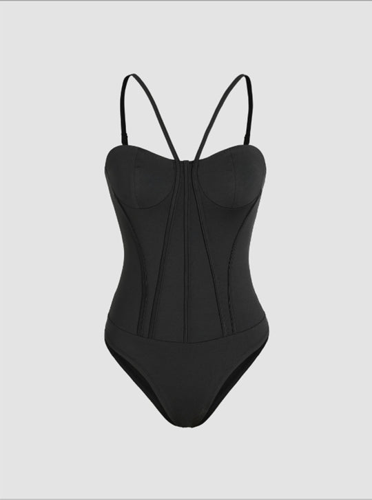 Damen Stilvolles Badeanzug mit figurformendem Schnitt R&B