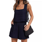 Damen lässiges Oberteil und Shorts Set R&B