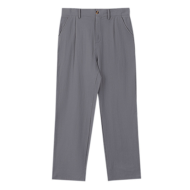 Damen elegante Langehose im lockeren Schnitt mit feinen Falten R&B