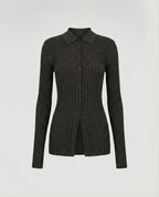 Damen Polo-Strickpullover aus ultrafeiner Wolle, dick und weich