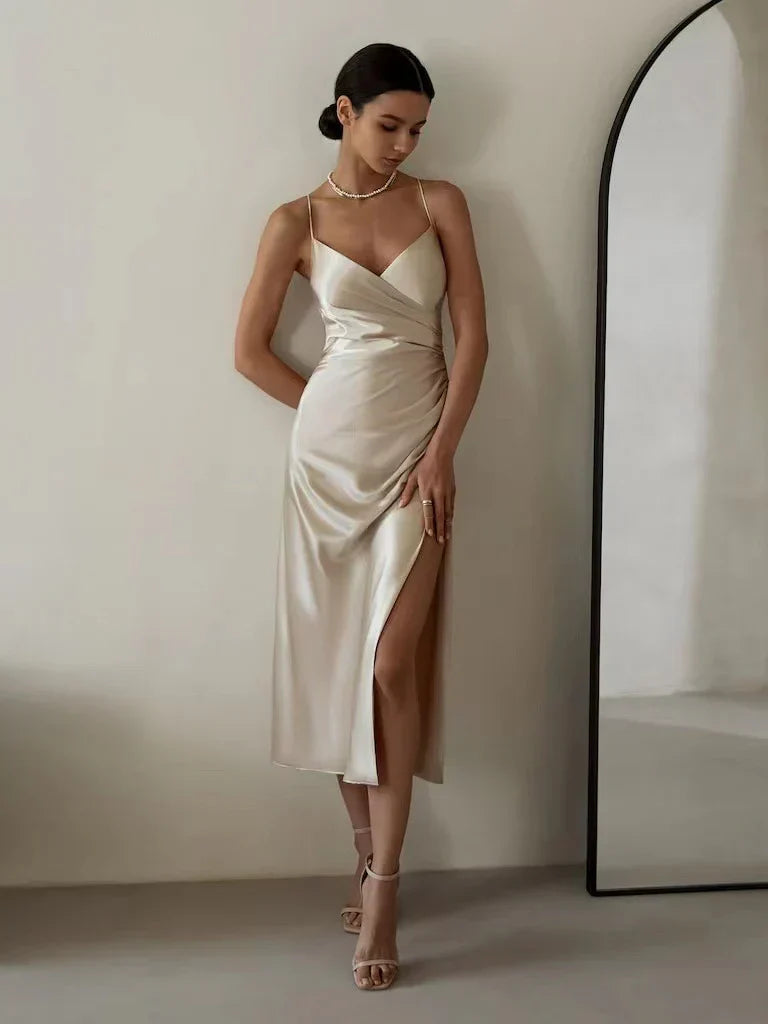 Damen trägerloses Modekleid