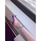 Damen elegante High Heel Sandalen mit glamourösen Strassverzierungen R&B