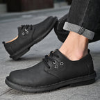 Herren Bequeme und zeitlose Schnürhalbschuhe aus hochwertigem Leder R&B