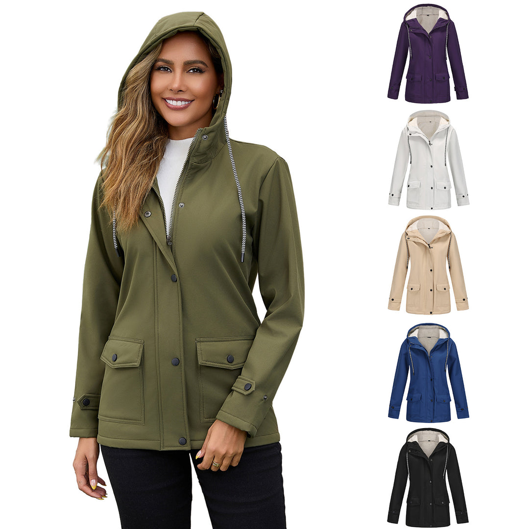 Damen Kapuzenjacke mit weichem Fleece-Futter R&B