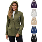 Damen Kapuzenjacke mit weichem Fleece-Futter