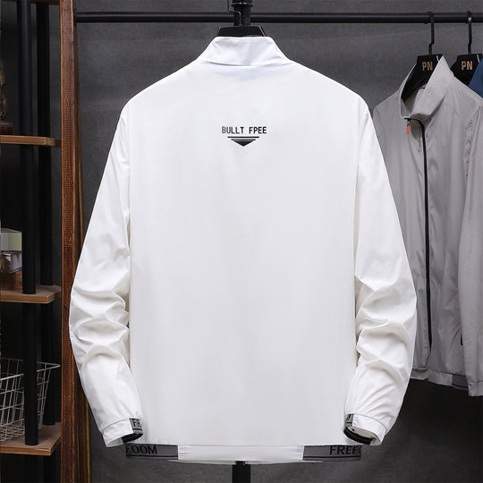 Herren leichte wasserabweisende Übergangsjacke mit praktischen Reißverschluss-Taschen R&B