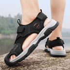Damen Sportliche Freizeitsandalen mit verstellbarem Klettverschluss und rutschfester Sohle R&B