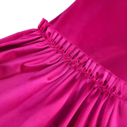 Damen elegante Palazzo-Hose mit Rüschendetails R&B