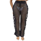 Damen luftige Häkelstrandhose R&B
