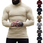 Herren Langarm-Turtleneck aus hochwertiger Baumwolle R&B