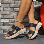 Damen bequeme und stylische Sandalen mit verstellbaren Riemen