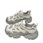 Damen Sportliche Chunky Sneakers mit atmungsaktivem Mesh-Obermaterial und robustem Profil R&B