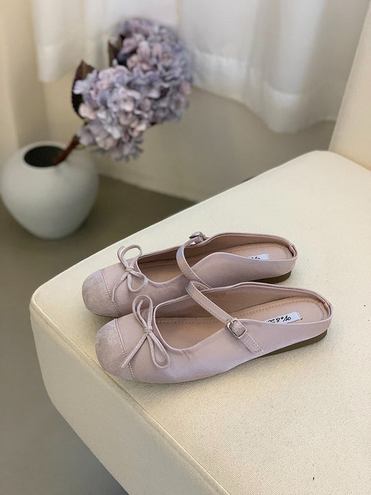 Damen Ballerinas mit modischem Riemchen und eleganter Schleifenapplikation R&B