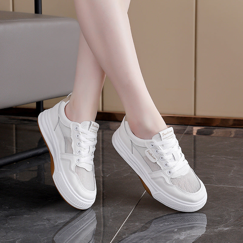Damen modische Sneakers mit atmungsaktiver Mesh-Oberfläche und rutschfester Sohle R&B