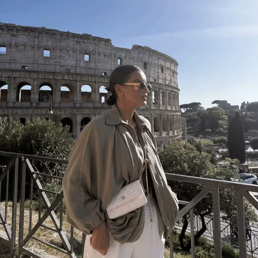 Damen Schicke Bluse mit Plissee und Puffärmeln R&B