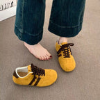 Damen Sportliche Sneaker mit weichem Wildleder-Obermaterial und ergonomischer Dämpfung R&B