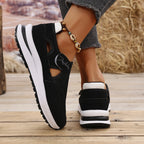 Damen Atmungsaktive Slip-On Sneakers mit flexiblem Gummizug R&B