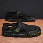 Damen Sportliche Mesh-Sandalen mit verstellbarem Riemen und rutschfester Sohle R&B