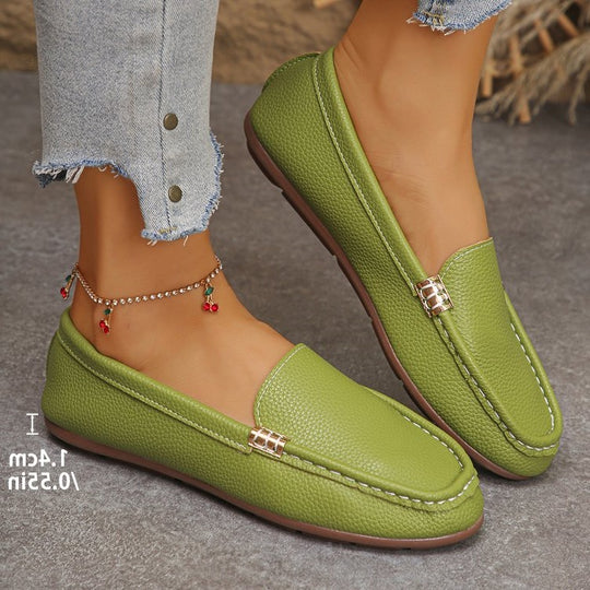 Damen Bequeme Ballerinas mit edler Lederoberfläche R&B