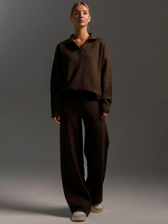 R&B | Lounge Satz mit Weiten Hose und Poloshirt