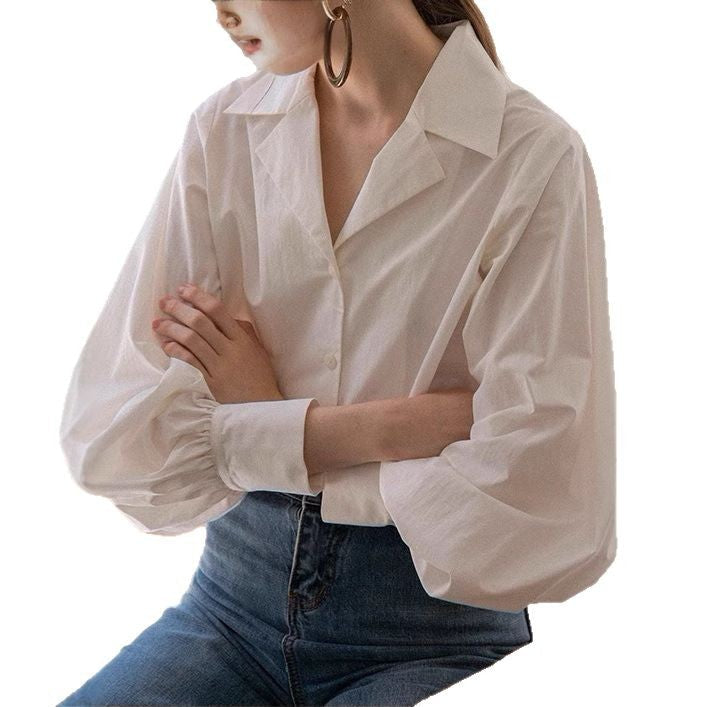 Damen Bluse mit voluminösen Ärmeln