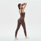 Damen figurbetontes Jumpsuit mit Spaghettiträgern R&B