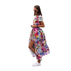 Damen Maxikleid mit floralem Muster R&B