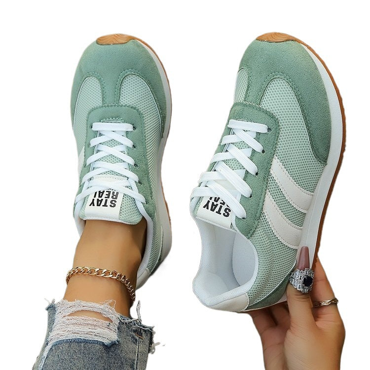 Damen Sportliche Sneakers mit atmungsaktivem Mesh-Obermaterial und rutschfester Sohle R&B
