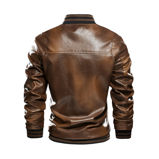 Herren klassische jacke mit elastischen Rippbündchen R&B