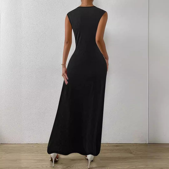 Damen Maxikleid mit elegantem Wickeldesign und schmeichelndem Schnitt R&B