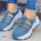 Damen Freizeit-Schuhe mit modischem Riemendesign und dämpfender Sohle R&B
