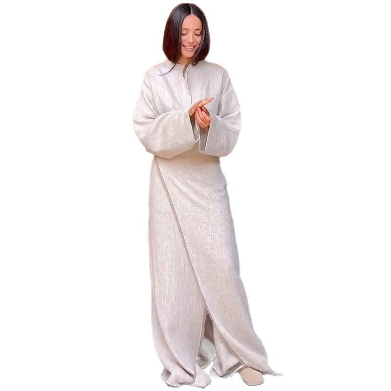 Damen Modisches Leinen-Ensemble R&B