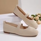 Damen Ballerinas mit Komfort-Sohle und elastischem Riemen