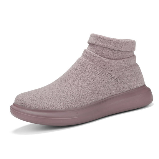 Damen High-Top Stricksneaker mit elastischem Schaft R&B