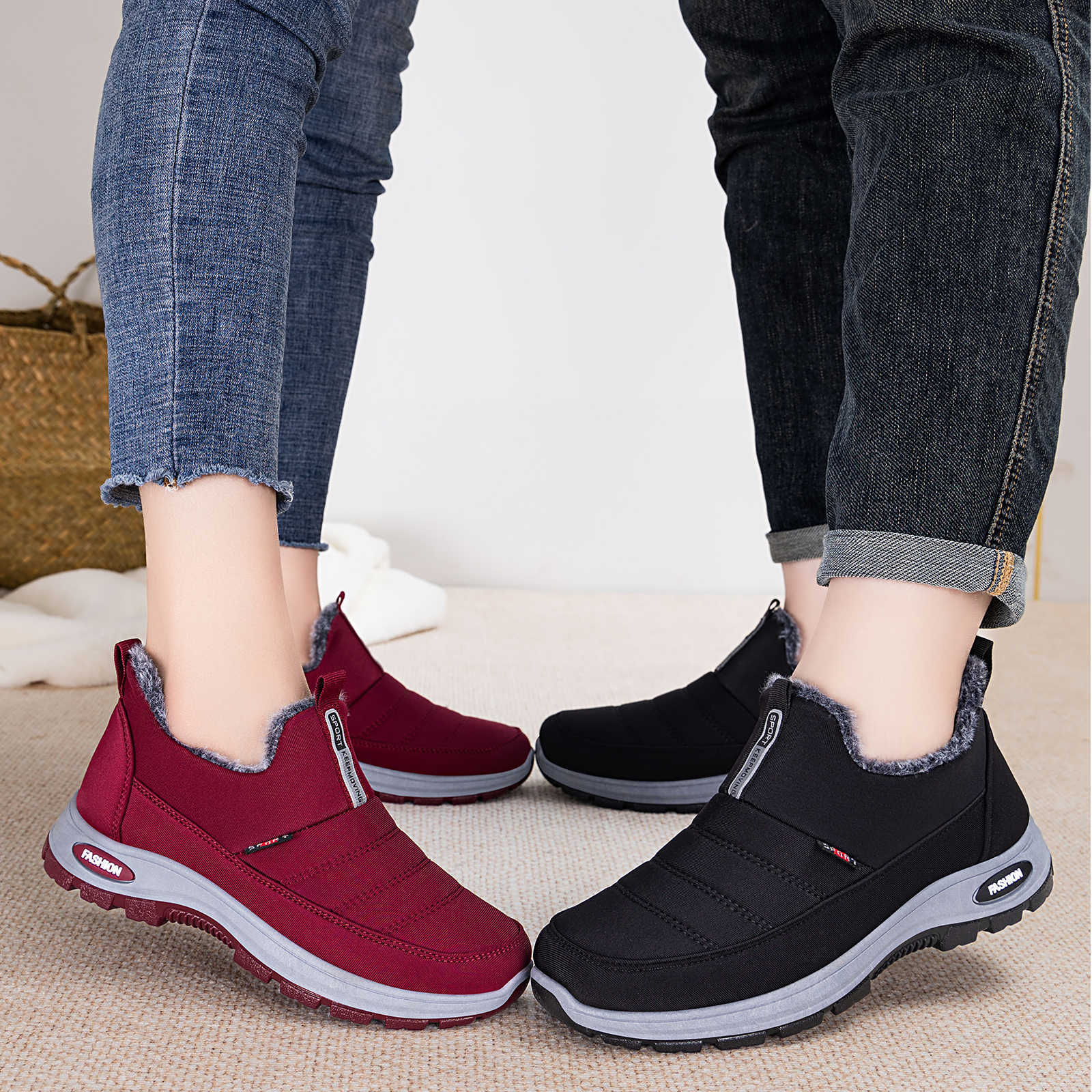 Damen Komfortable Winterfreizeitschuhe mit isolierendem Innenfutter R&B