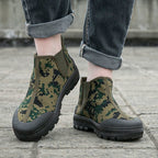 Damen Camouflage-Stiefeletten mit flexiblem Sohlenprofil R&B